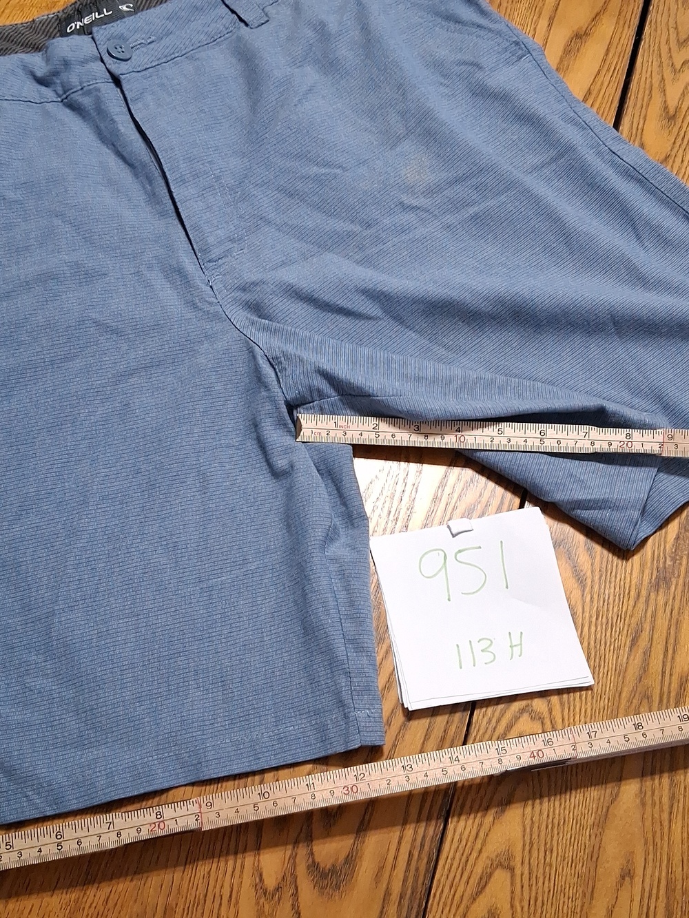 O'NEILL Shorts Mens 38 LIGHT BLUE Preowned Summer Spring Vacation Resort Casual - Picture 3 of 6